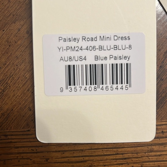 Peppermayo Size 4 Paisley Road Mini Dress BRAND NEW - Picture 6 of 6